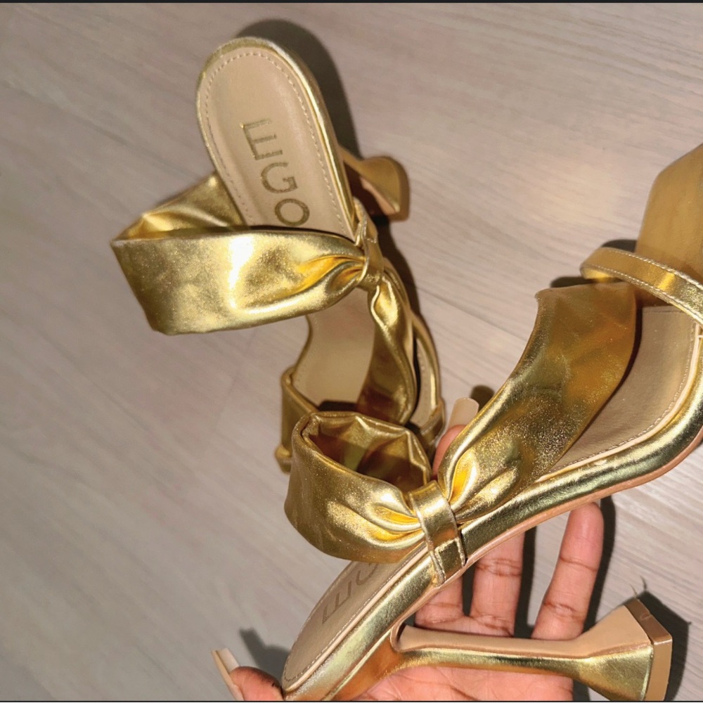 Gold heels